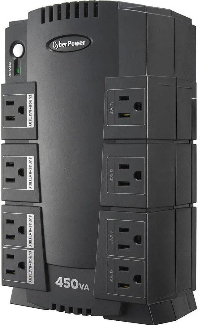 Alt view image 4 of 13 - Cyber Power SE450G UPS - 450 VA - 260 Watts - 8 Outlets