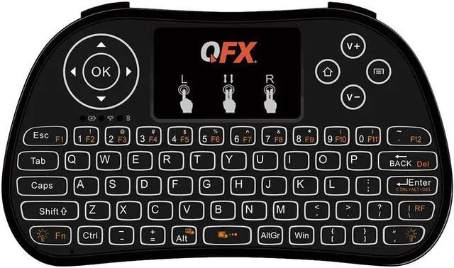 Alt view image 2 of 3 - QFX ABXK1 / ABX-K1 / ABX-K1 Illuminated Keyboard and Touch Pad for IOS & Android