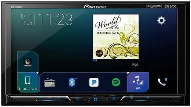Alt view image 3 of 6 - Pioneer MVH-2300NEX Digital Multimedia Video Receiver with 7" WVGA Display, Apple CarPlay, Android Auto, Built-in Bluetooth®, SiriusXM-Ready™ and AppRadio Mode + (does not play CDs)