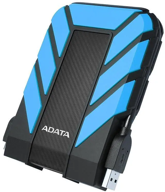 Main image of ADATA HD710 Pro External Hard Drive: Blue 1TB USB 3.1 | Durable, Waterproof, Dustproof Portable HDD | Shock Vibration Sensing Technology | Ratings: IPX8 MIL-STD-810G 516.6 | 3yr Warranty