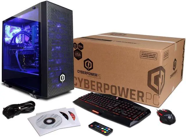 Alt view image 7 of 11 - CYBERPOWERPC Gamer Supreme Liquid Cool SLC8760CPG - Intel Core i7-8700K 3.70 GHz, NVIDIA GeForce GTX 1070, 16 GB DDR4 Memory, 120 GB SSD + 2 TB HDD, WiFi Card, Windows 10 Home