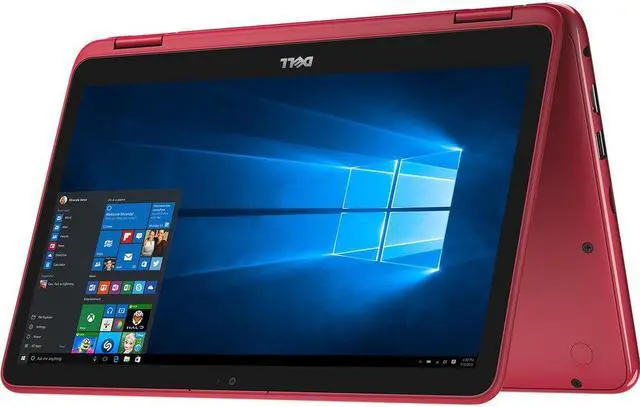 Alt view image 4 of 19 - DELL Inspiron AMD A9-9420e 4GB Memory 500GB HDD AMD Radeon R5 Series 11.6" Touch Screen 1366 x 768 Convertible Laptop Windows 10 Home 64-Bit i3185-A999RED