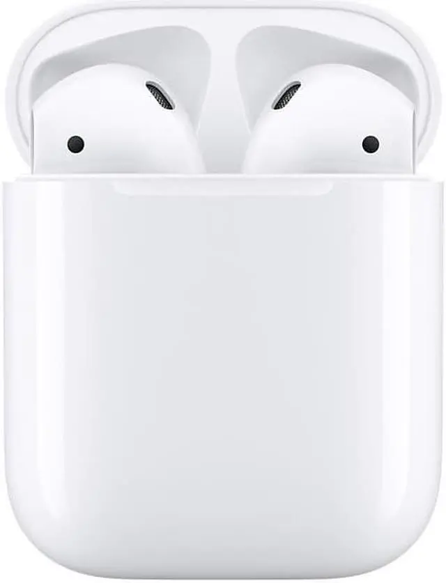 Alt view image 4 of 13 - Apple MMEF2 AirPods Wireless Bluetooth Headphones