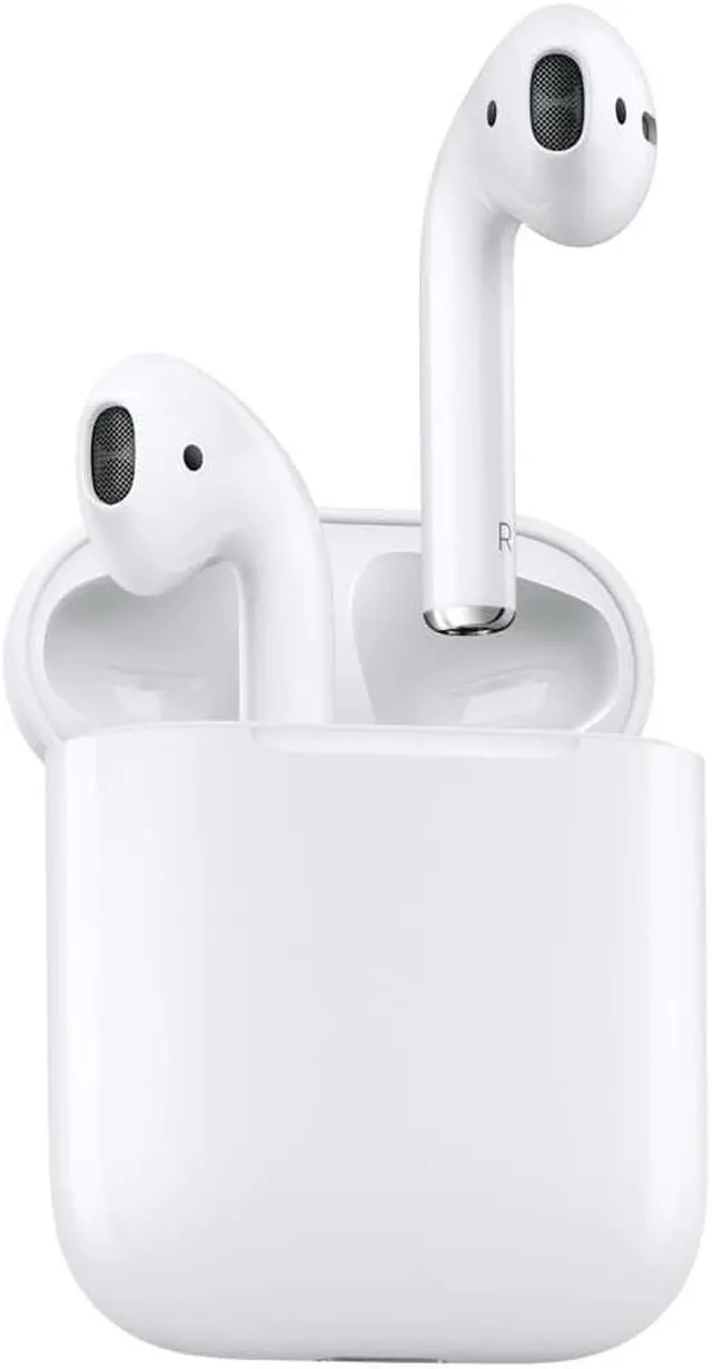Alt view image 7 of 13 - Apple MMEF2 AirPods Wireless Bluetooth Headphones