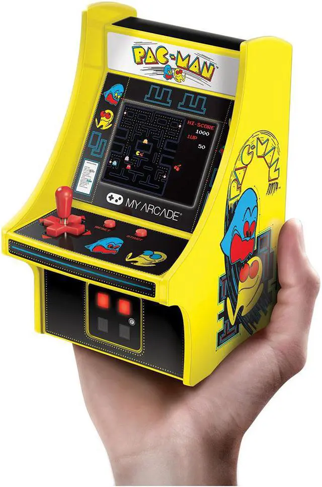 Alt view image 11 of 20 - MY ARCADE Bandai Namco PAC-MAN 6" Micro Arcade Machine Portable Handheld Video Game