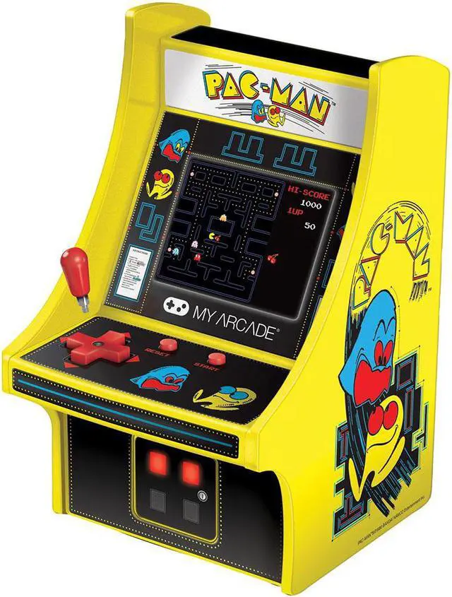 Alt view image 12 of 20 - MY ARCADE Bandai Namco PAC-MAN 6" Micro Arcade Machine Portable Handheld Video Game