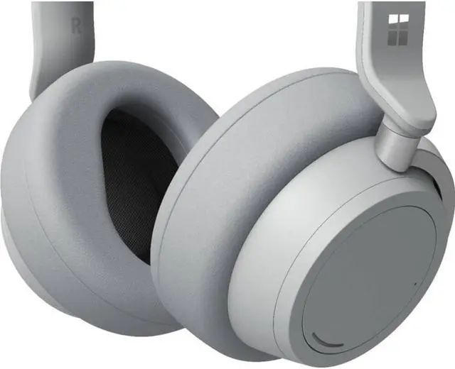 Alt view image 7 of 20 - Microsoft GUW00001 Surface Wireless Noise Cancelling Headphones - Light Gray