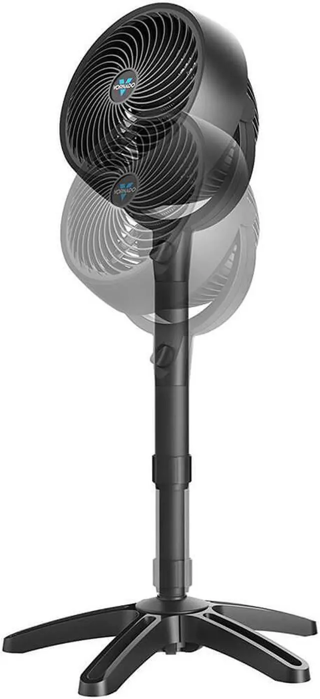 Alt view image 4 of 9 - Vornado 683BLKPED 683 Pedestal Circulator Fan - Black