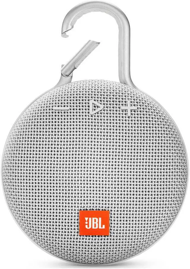 Main image of JBL Clip 3 Portable Bluetooth Waterproof Speaker (White)