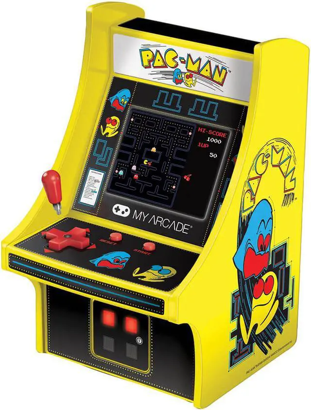 Alt view image 15 of 20 - MY ARCADE Bandai Namco PAC-MAN 6" Micro Arcade Machine Portable Handheld Video Game