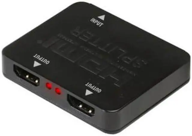 Alt view image 3 of 4 - Xtreme XHV11016BLK 2 Port HDMI Splitter