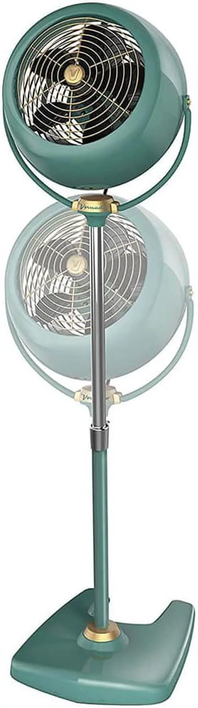 Alt view image 7 of 14 - Vornado VFANSRSTDGRN VFAN Sr. Pedestal Vintage Air Circulator - Green