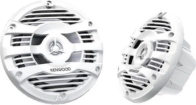 Main image of Kenwood KFC1653 6.5 inch Marine 2-Way Coaxial Speakers - White