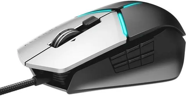Alt view image 18 of 20 - Dell Alienware Elite Gaming Mouse: AW958 - Optical - Black, Gray - 12000 dpi - Scroll Wheel - 13 Button(s)