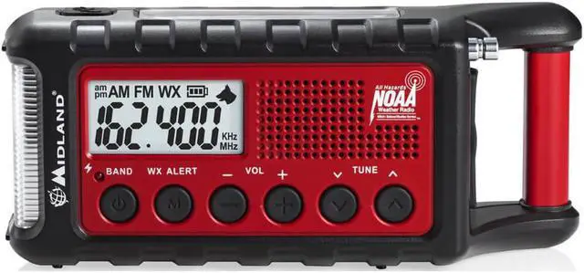 Alt view image 9 of 14 - Midland ER310 Portable Emergency Crank Weather Radio w/ AM/FM/Weather Alert