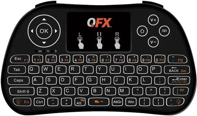 Alt view image 3 of 3 - QFX ABXK1 / ABX-K1 / ABX-K1 Illuminated Keyboard and Touch Pad for IOS & Android