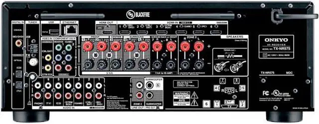Alt view image 9 of 11 - Onkyo TX-NR575 7.2-Channel Network A/V Receiver