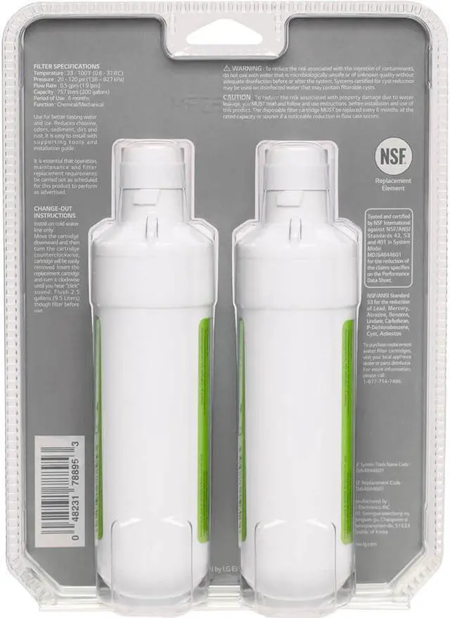 Alt view image 8 of 16 - LG Refrigerator Refrigerator Filter