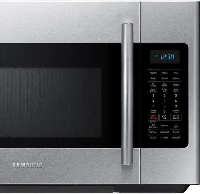 Alt view image 15 of 16 - Samsung ME18H704SFS 1.8 Cu. Ft. 1000W Stainless Over-the-Range Microwave ME18H704SFS/AA