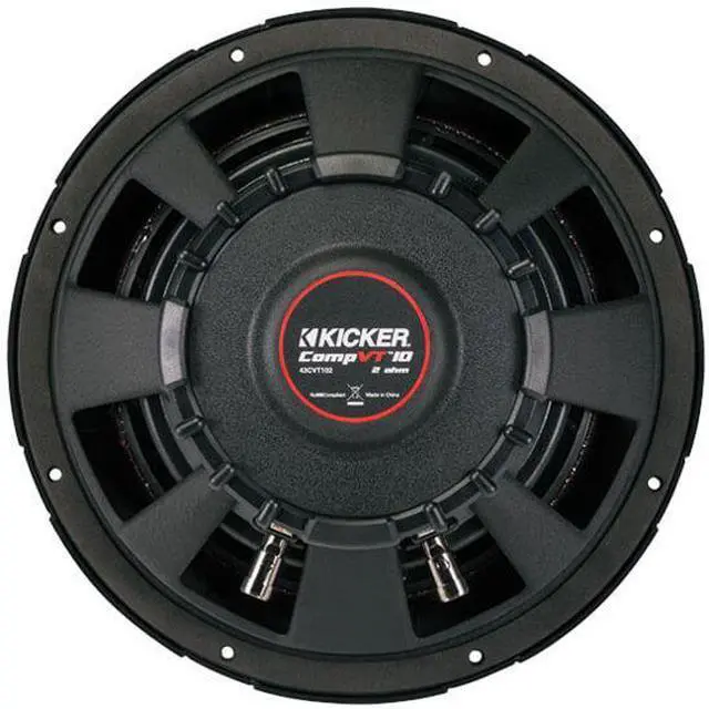 Alt view image 13 of 20 - Kicker 43CVT102 10 inch CompVT 2 Ohm Subwoofer