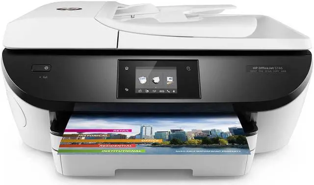 Alt view image 2 of 4 - Refurbished HP 5740 All In One Office Jet Printer W/ Mobile Printing-WHITE