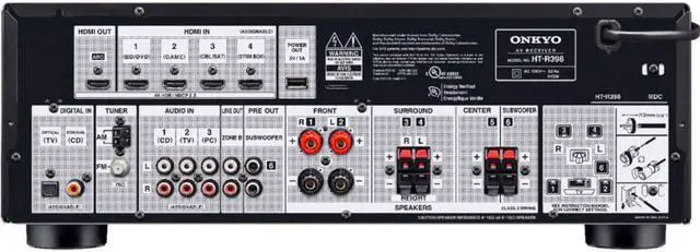 Alt view image 2 of 5 - Onkyo HTS3910 5.1-Ch Home Cinema Receiver & Speaker Package
