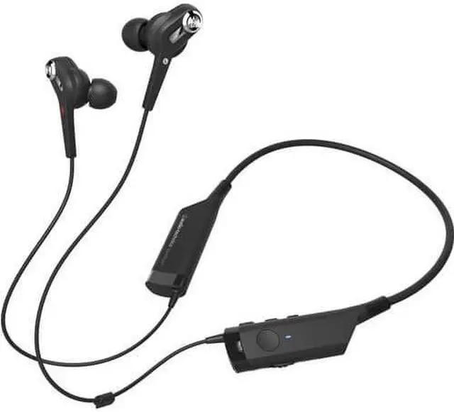 Alt view image 10 of 12 - Audio-Technica ATH-ANC40BT QuietPoint Active Noise-Cancelling Wireless In-Ear Headphones
