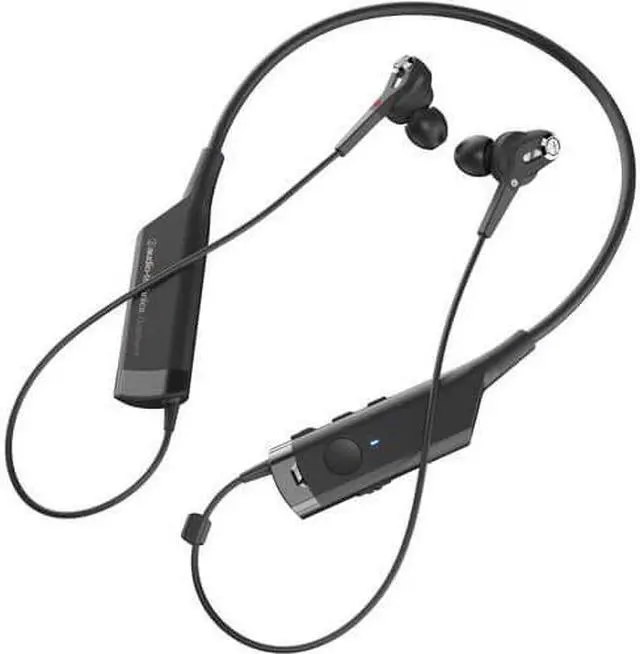 Alt view image 11 of 12 - Audio-Technica ATH-ANC40BT QuietPoint Active Noise-Cancelling Wireless In-Ear Headphones