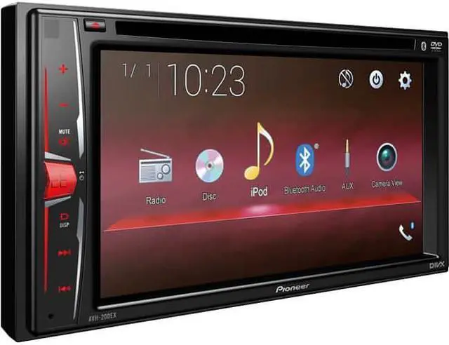 Alt view image 6 of 12 - Pioneer AVH-200EX Multimedia DVD Receiver with 6.2" WVGA Display, and Built-in Bluetooth