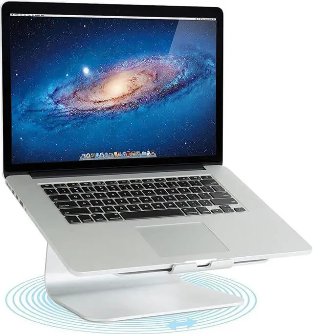 Alt view image 4 of 15 - Rain Design 10036 Rain Design Notebook Stand - 11" Width - Aluminum - Silver