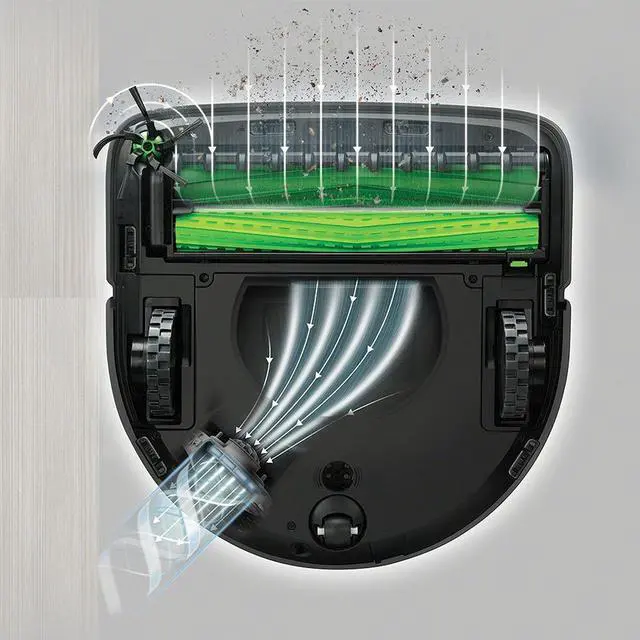 Alt view image 6 of 10 - Roomba s9+ Wi-Fi Connected Robot Vacuum with Automatic Dirt Disposal - Java Black