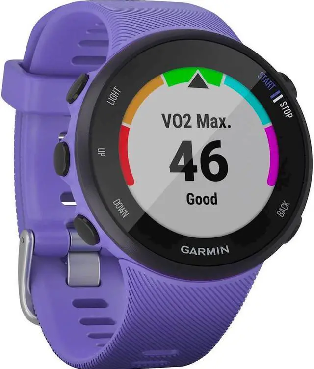 Alt view image 12 of 20 - Garmin Forerunner 45s, 39MM Easy-to-Use GPS Running Watch with Garmin Coach Free Training Plan Support (Purple)