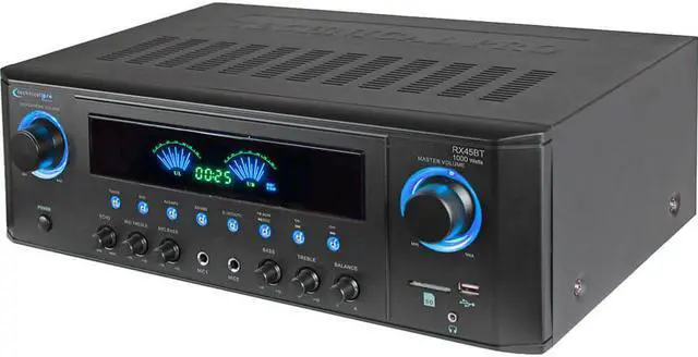 Alt view image 2 of 3 - Technical Pro RX45BT Home Theater Receiver, Bluetooth USB/SD+1000w Amplifier Amp