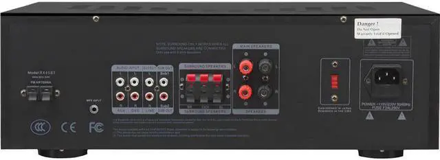 Alt view image 3 of 3 - Technical Pro RX45BT Home Theater Receiver, Bluetooth USB/SD+1000w Amplifier Amp