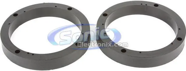Alt view image 3 of 8 - METRA 82-4300 UNIVERSAL 1 INCH SPEAKER ADAPTER BRACKET SPACER RINGS 6" SPKR NEW