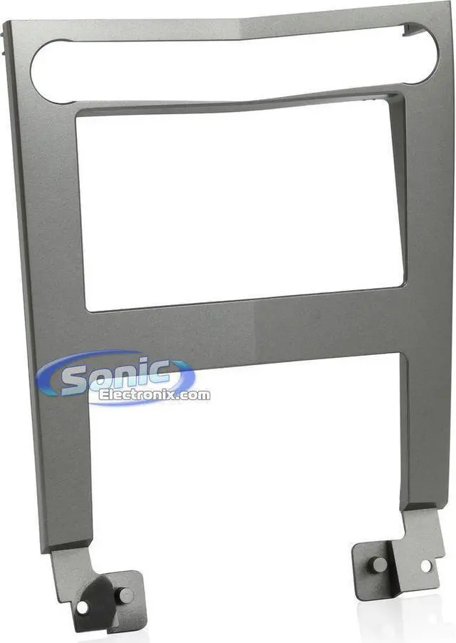 Alt view image 3 of 7 - Metra 95-7404S (silver) Double DIN Installation Dash Kit for 2004-2006 Nissan Maxima, Painted Silver to Match Factory Dash