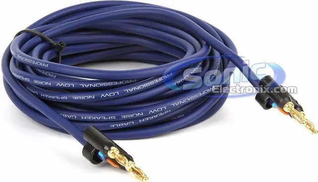Main image of VocoPro BNB-30 30 ft., Banana Clip Plug to Banana Clip Plug Professional Speaker Cable