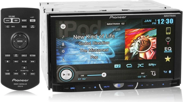 Alt view image 5 of 8 - Pioneer AVH-X5600BHS Multimedia DVD Receiver with 7" VGA Display, MIXTRAX, Built in Bluetooth, HD Radio Tuner, SiriusXM REady, App Radio Mode and Mirrorlink Ready AVHX5600BHS