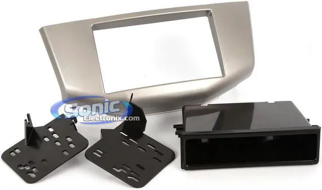 Alt view image 3 of 10 - Metra 99-8159S Single/Double DIN Install Dash Kit for 2004-09 Lexus RX - Silver