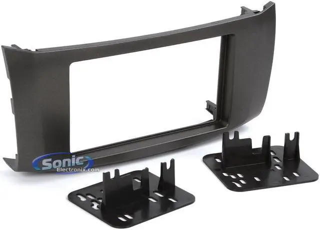 Alt view image 3 of 6 - Metra 95-7618G Double DIN Install Dash Kit for 2013-up Nissan Sentra - Gray