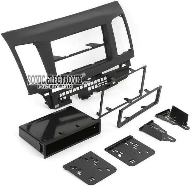Alt view image 4 of 11 - Metra 99-7011 '08-Up Mitsibushi Mancer Single/Double Din Radio Install Kit