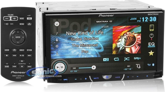 Alt view image 6 of 8 - Pioneer AVH-X5600BHS Multimedia DVD Receiver with 7" VGA Display, MIXTRAX, Built in Bluetooth, HD Radio Tuner, SiriusXM REady, App Radio Mode and Mirrorlink Ready AVHX5600BHS