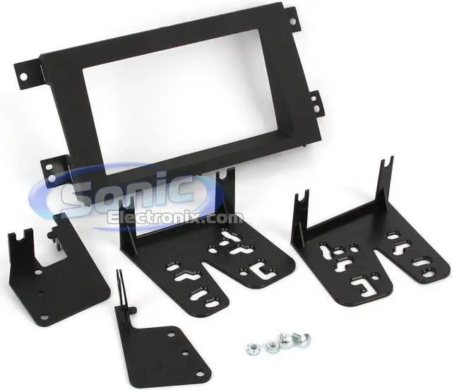 Alt view image 3 of 9 - 2005 - 2008 Honda Ridgeline Double DIN Stereo Installation Kit - 95-7870G - Gray