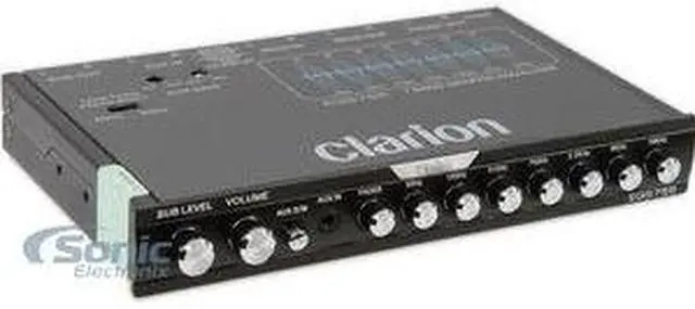 Alt view image 2 of 13 - Clarion EQS755 7-band Graphic Equalizer