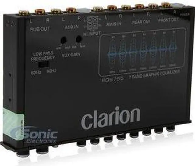 Alt view image 3 of 13 - Clarion EQS755 7-band Graphic Equalizer
