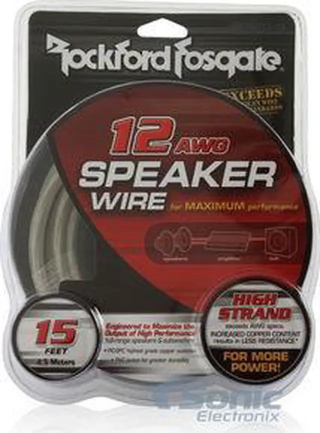 Alt view image 2 of 3 - Rockford Fosgate RFWP12-15 12 AWG 15 feet Speaker Wire Package