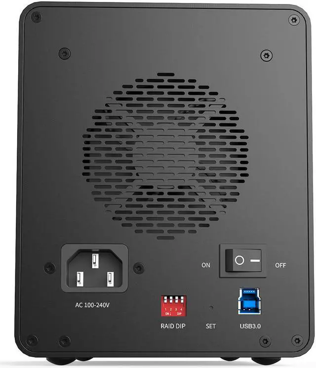 Alt view image 6 of 7 - ORICO Aluminum 4 bay 3.5" HDD Docking Station USB3.0 to SATA With RAID Aluminum HDD Enclosure 150W Internal Power Adapter HDD Case