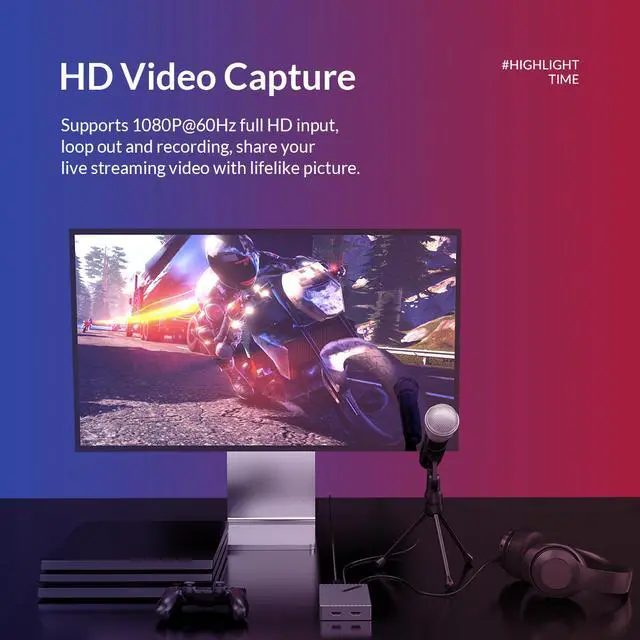 Alt view image 4 of 7 - ORICO Aluminum Video Capture Card HDMI-Compatible To USB3.0 HD 1080P@60Hz Record Game Live Streaming for Camera PC PS3 PS4 TV xbox Linux