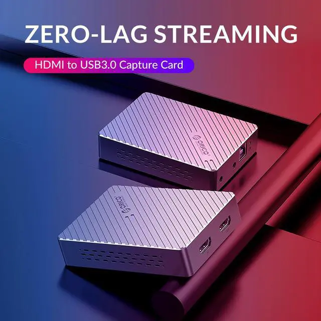 Alt view image 2 of 7 - ORICO Aluminum Video Capture Card HDMI-Compatible To USB3.0 HD 1080P@60Hz Record Game Live Streaming for Camera PC PS3 PS4 TV xbox Linux