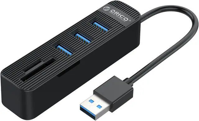 Main image of 5-in-1 USB 3.0 Card Reader, ORICO 3 Port USB 3.0 HUB With 1 SD/TF Card Reader For PC Laptop Computer Accessories ABS USB Splitter USB3.0 OTG Adapter